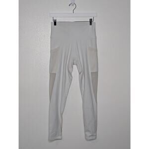 Offline by Aerie Goals 7/8 Leggings High Rise Mesh Pockets White Size Large